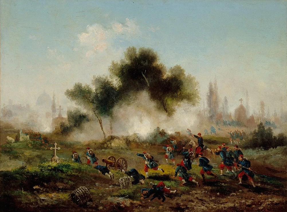 Assalto a un cimitero da parte delle truppe regolari, maggio 1871 - Museo Carnavalet, Parigi